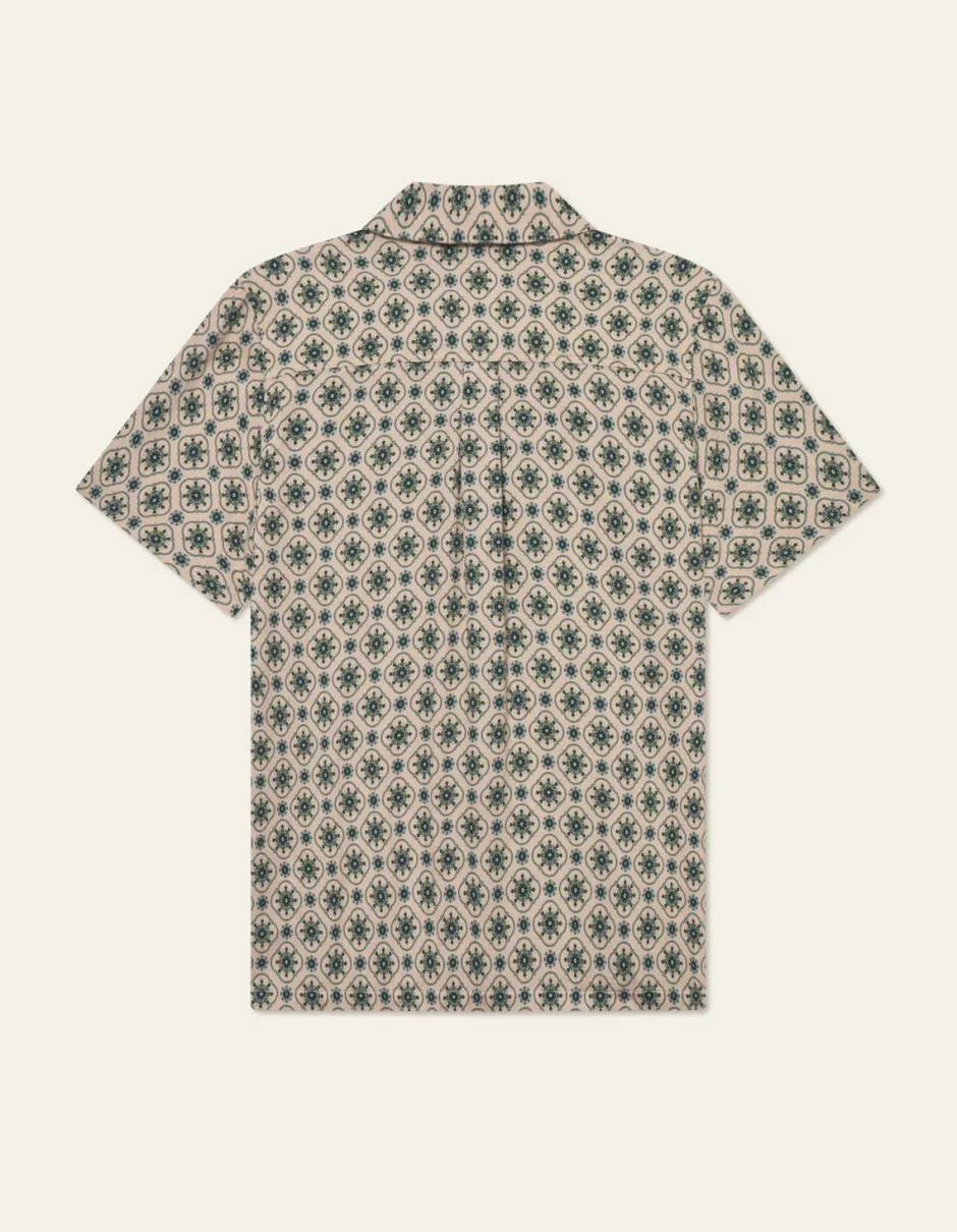 miesten lyhythihainen kauluspaita, LUKAS AOP>Les Deux Discount