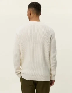 miesten neulepusero Eddie Wool Rib Crewneck Knit,>Les Deux Discount