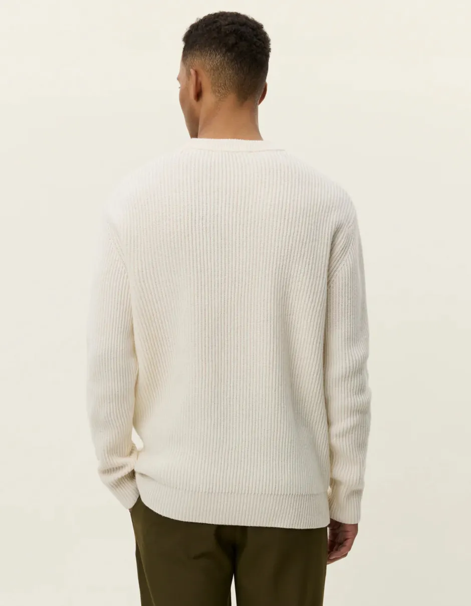 miesten neulepusero Eddie Wool Rib Crewneck Knit,>Les Deux Discount