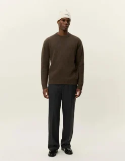miesten neulepusero Eddie Wool Rib Crewneck Knit,><noscript><img width=