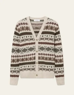 miesten neuletakki, HORDUR FAIR ISLE CARDIGAN>Les Deux