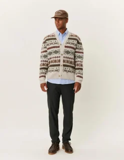 miesten neuletakki, HORDUR FAIR ISLE CARDIGAN>Les Deux