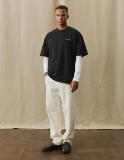 miesten t-paita, CREW T-SHIRT RELAXED FIT>Les Deux Online