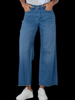 naisten farkut, DREAM WIDE CROPPED Indigo>Mac Outlet