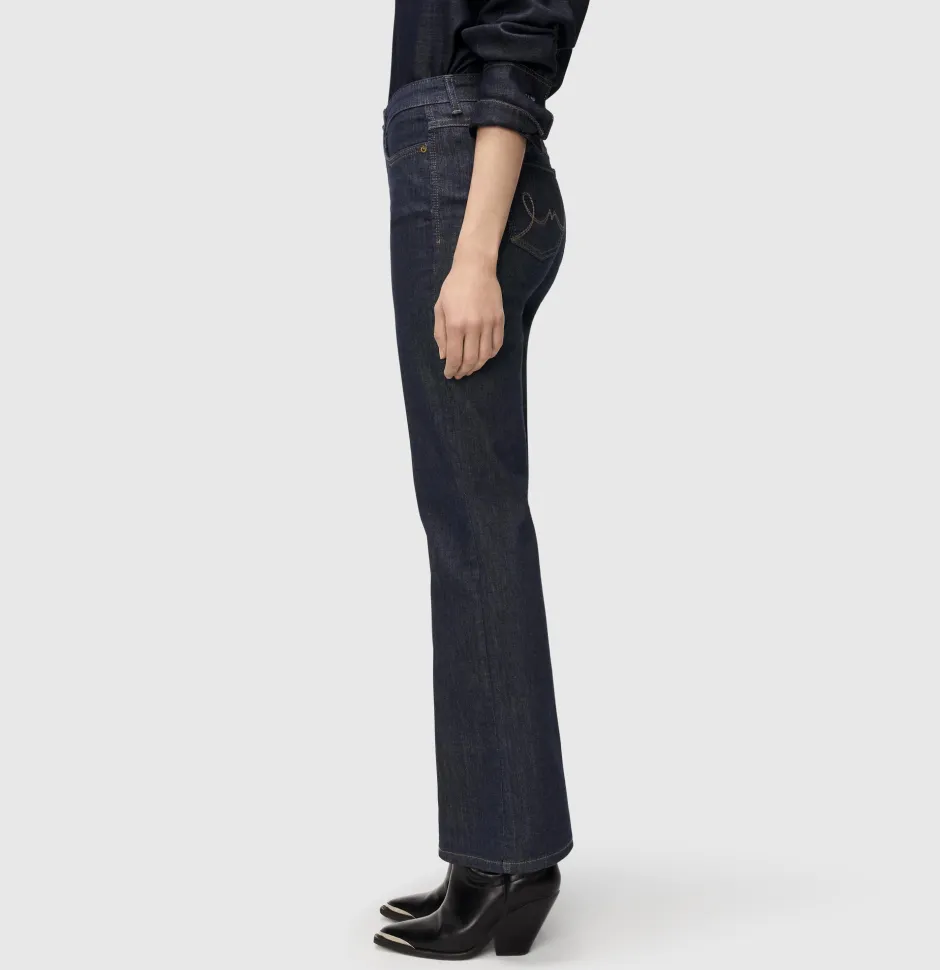naisten farkut, LAURA STRETCH DENIM Indigo>Mac Sale