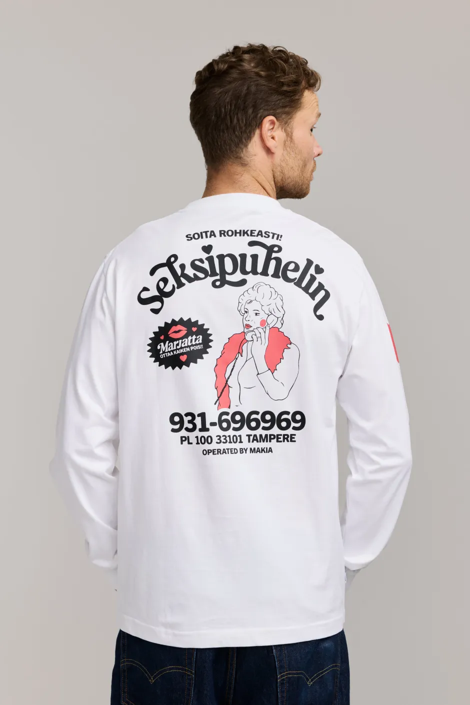 Makia Kummeli Seksipuhelin Long Sleeve,>MAKIA x KUMMELI Online