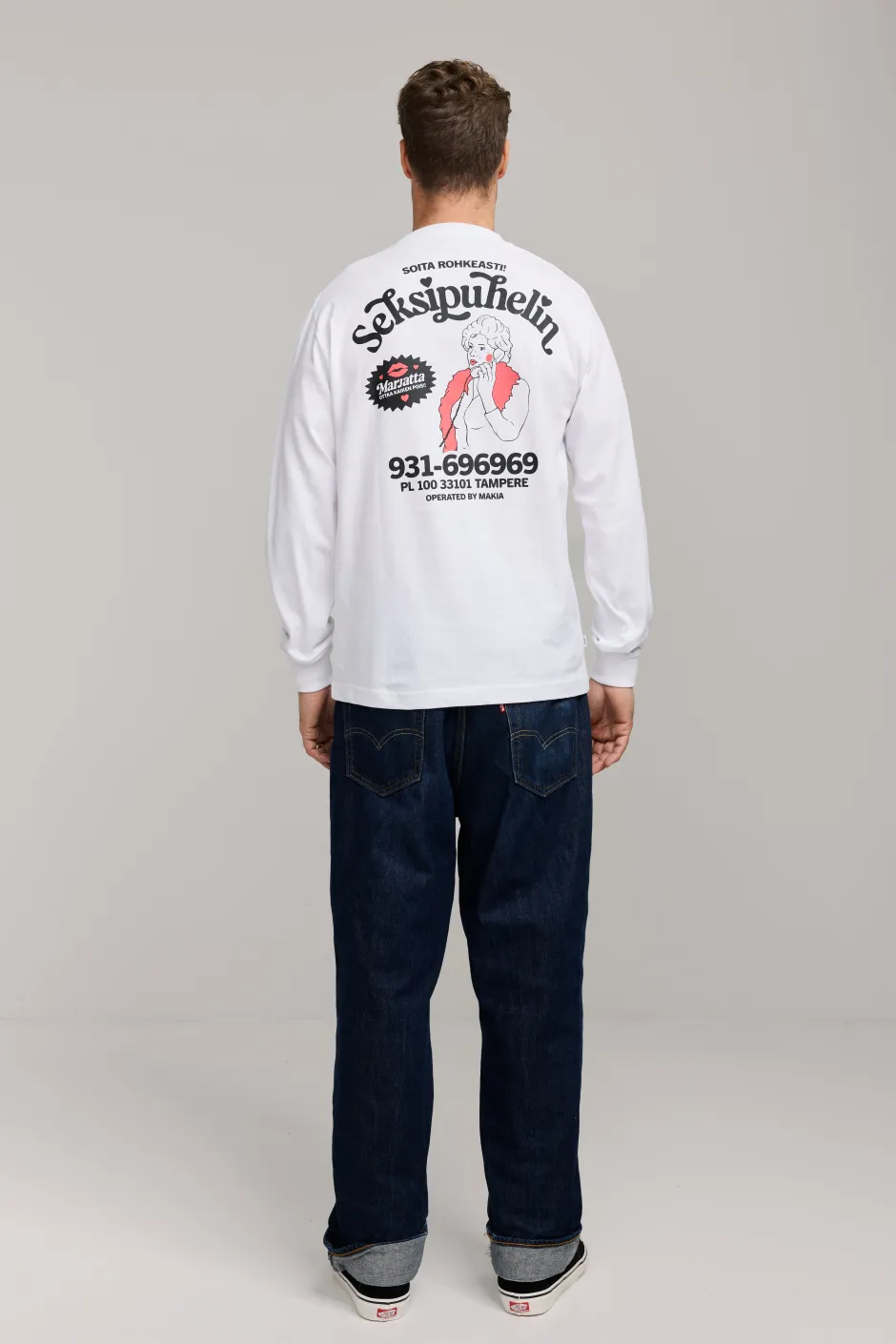 Makia Kummeli Seksipuhelin Long Sleeve,>MAKIA x KUMMELI Online