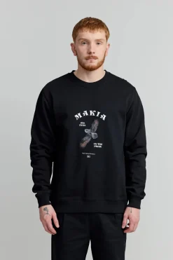 miesten collegepaita Bubi Sweatshirt,>Makia Hot