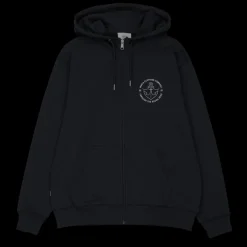 miesten huppari, Hook Hooded Zip Sweatshirt>Makia Discount