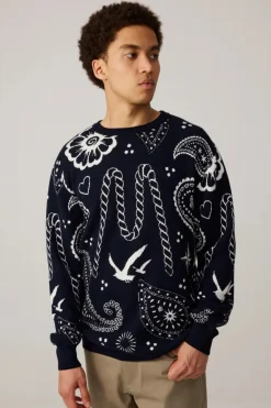 miesten neulepusero Beam Knit,>Makia Sale