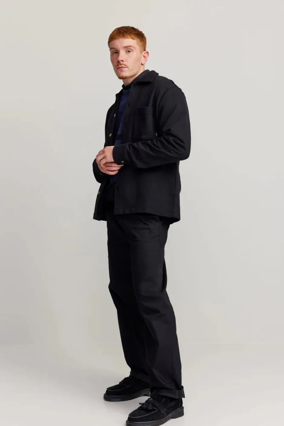 miesten PAITATAKKI, PROCESS OVERSHIRT HEAVY JERSEY>Makia Hot