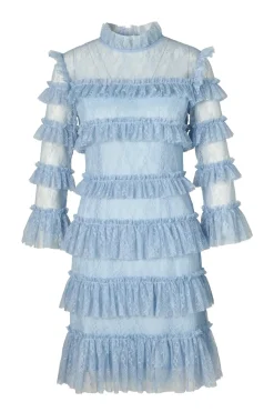 naisten mekko, CARMINE FRILL LACE MINI DRESS><noscript><img width=