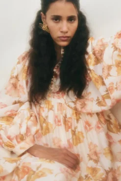 naisten mekko, TYRA HIGH NECK BALLOON SLEEVE MINI DRESS><noscript><img width=