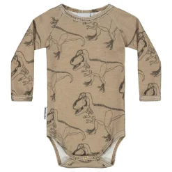 Lasten Body, SUPER POWER MUDDY BOOTS RIB BODY LS Ruskea Kuosi>Metsola Sale