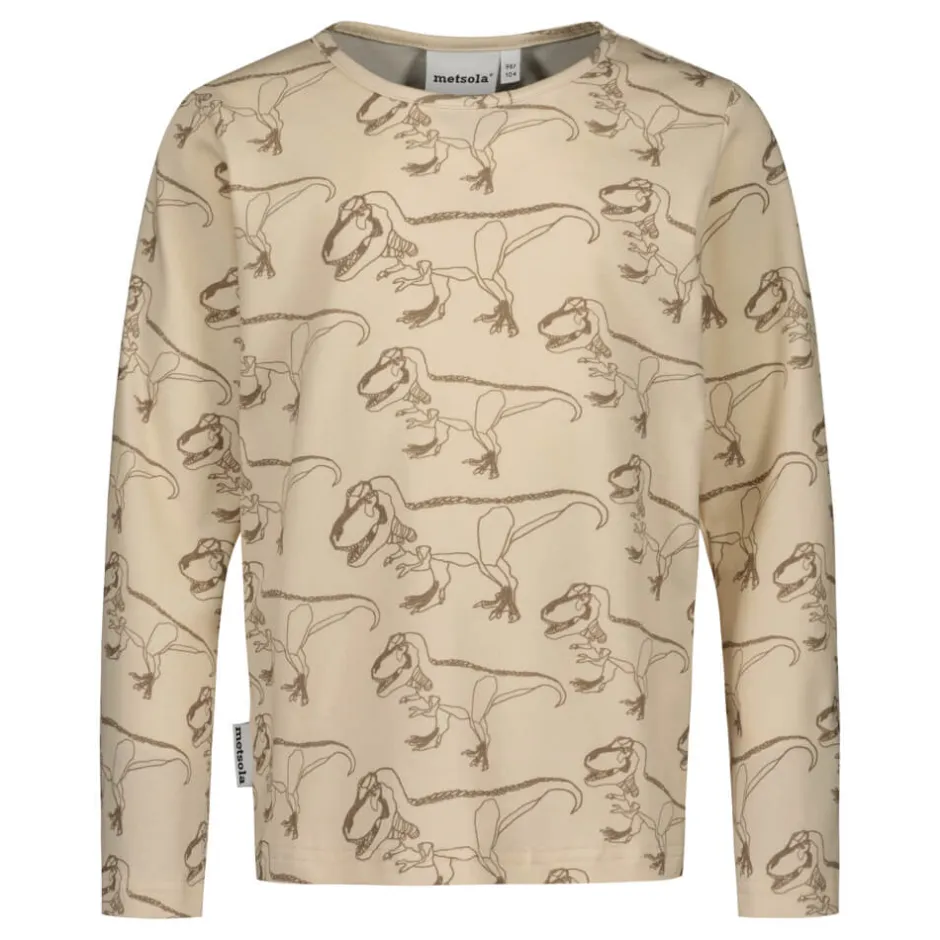 Lasten Pyjama, SUPER POWER CREAM PYJAMA SET Ruskea Kuosi>Metsola Clearance