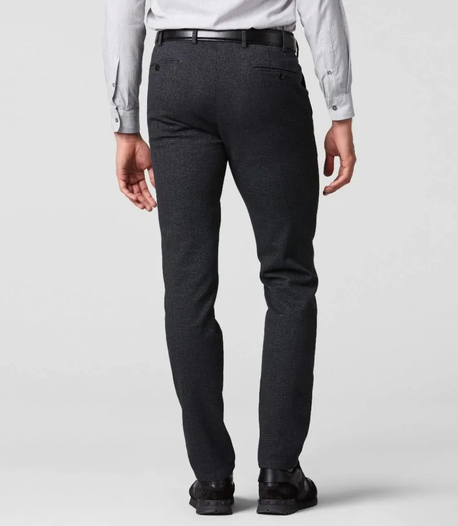 miesten puuvillahousut, BONN 5585 HERRINGBONE Harmaa Kuosi>Meyer New