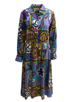 naisten mekko, MIDIDRESS W COLLAR>Milano Italy Clearance