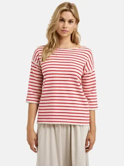 naisten neule, PULLOVER 3/4 POPPY PRINT>Milano Italy Online