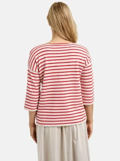 naisten neule, PULLOVER 3/4 POPPY PRINT>Milano Italy Online