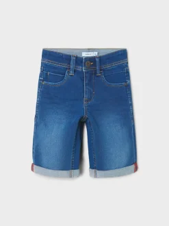 farkkushortsit, NKMSILAS SLIM DNM L SHORTS 2272 Indigo>Name It Best