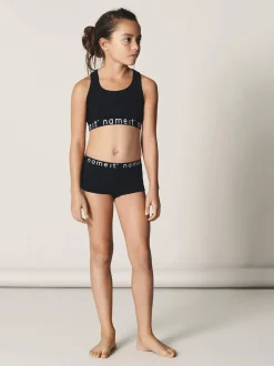 hihaton toppi, NKFSHORT TOP 2P SOLID BLACK><noscript><img width=