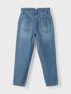 korkeavyötäröiset farkut, NKFBELLA DNMATAMY HW ANCLE MOM PANT Indigo>Name It Clearance