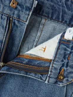 korkeavyötäröiset farkut, NKFBELLA DNMATAMY HW ANCLE MOM PANT Indigo><noscript><img width=