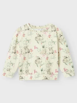 Lasten Collegepaita, NMFSADIE REG SWEAT Beige Kuosi>Name It New