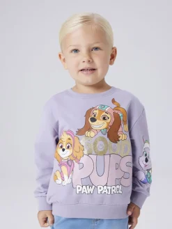 lasten collegepaita NMFJARA PAW NREG SWEAT BRU NOOS, lila>Name It Sale