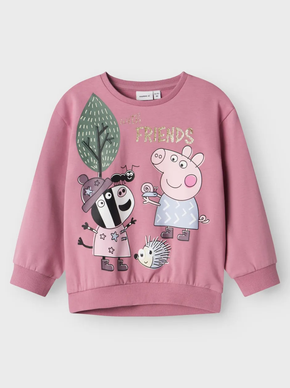 Lasten Collegepaita, NMFORDI PEPPAPIG REG SWEAT>Name It