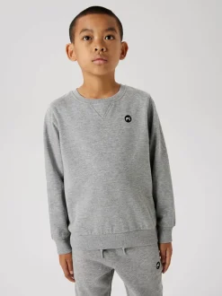 lasten collegepusero, NKMVIMO LS SWEATSHIRT Vaaleanharmaa>Name It New