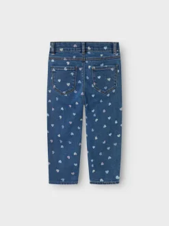 lasten farkut, NMFBELLA MOM SHAPED JEANS Sininen, Indigo><noscript><img width=