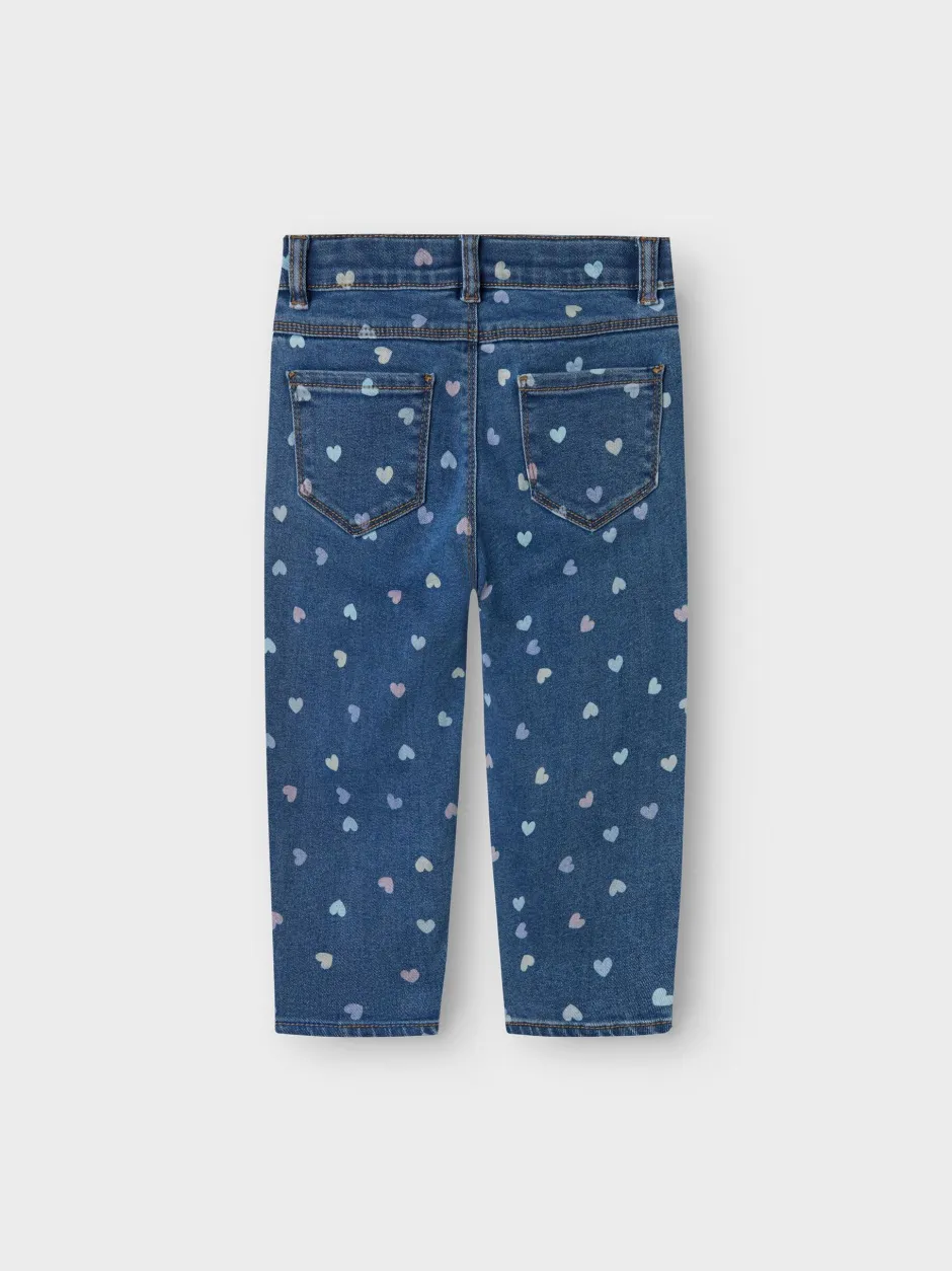 lasten farkut, NMFBELLA MOM SHAPED JEANS Sininen, Indigo>Name It Hot