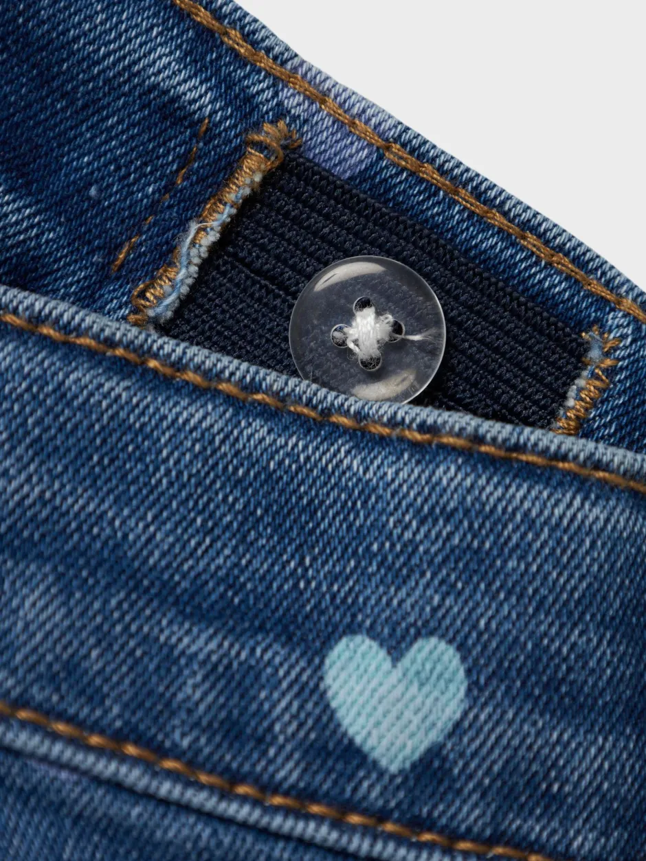 lasten farkut, NMFBELLA MOM SHAPED JEANS Sininen, Indigo>Name It Hot