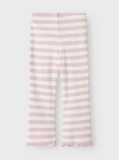 lasten housut, NMFTAIA SLIM BOOTCUT PANT Raidallinen Vaaleanpunainen>Name It Outlet
