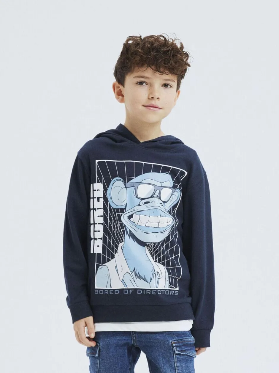 lasten huppari, NKMNOBEL BOREDOFD REG SWEAT>Name It Outlet