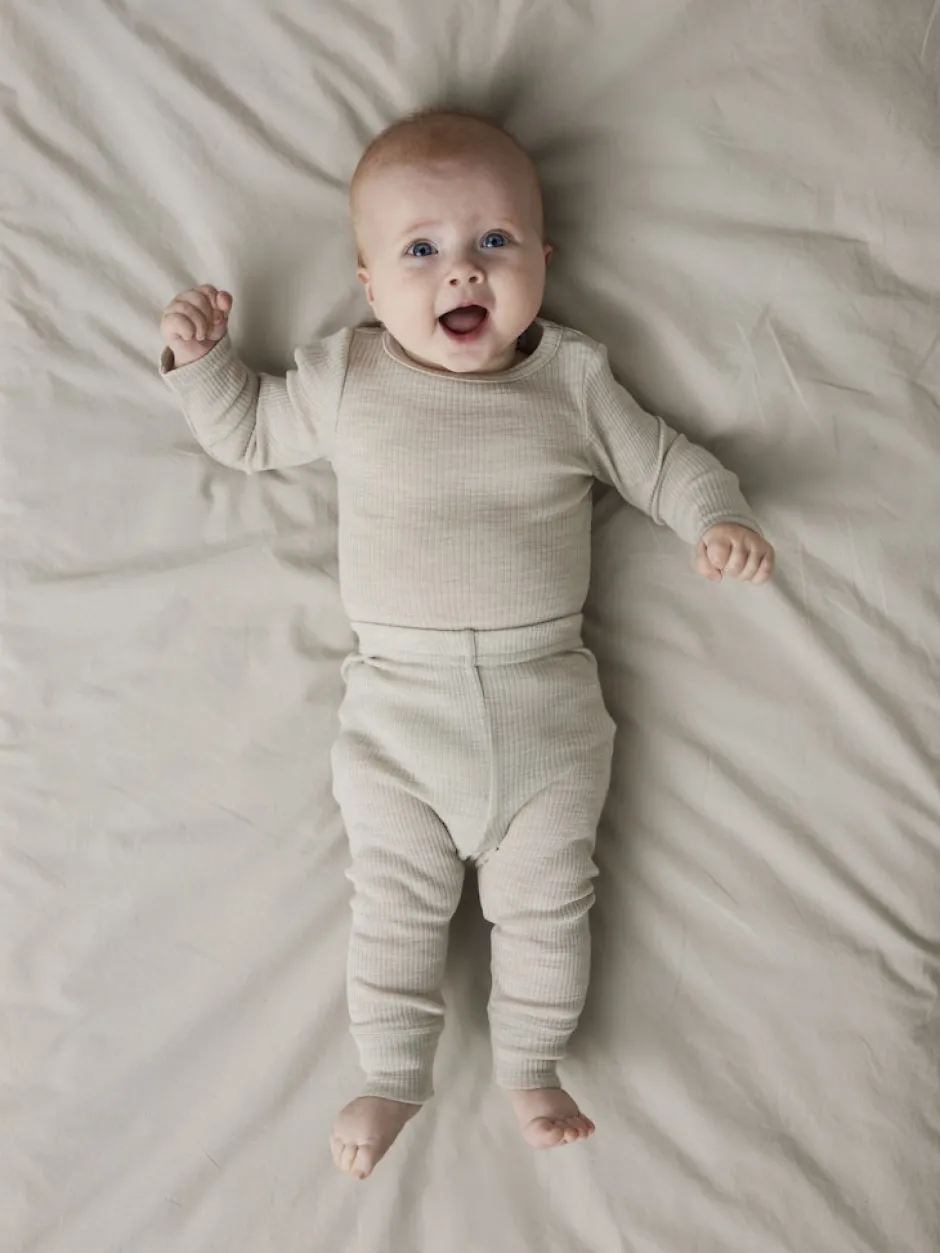 lasten leggingsit, NBNWAX WOOL RIB EGGING>Name It New