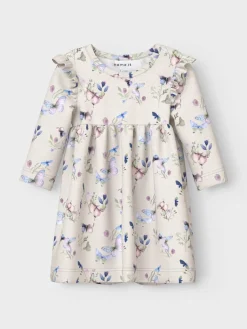 lasten mekko, NBFBELA LS DRESS Liila><noscript><img width=