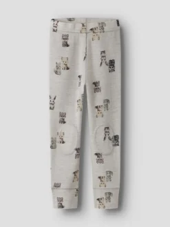 Lasten Merinovillaiset Leggingsit, NMMWang Wool Rib Longjohn Aop>Name It Best