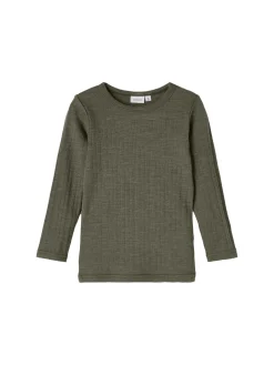 Lasten Merinovillainen Paita NMMWANG WOOL NEEDLE LS TOP NOOS>Name It Discount