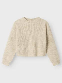 lasten neule, NKFHOLLY LS BOXY SHORT KNIT NOOS><noscript><img width=