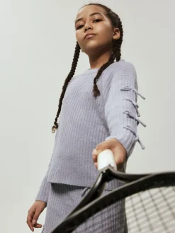 lasten neulepusero NKFTarin LS Knit , violetti><noscript><img width=