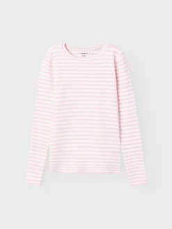lasten paita, NKFSURAJA LS TOP Raidallinen Vaaleanpunainen>Name It New