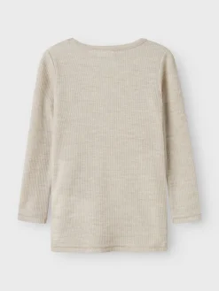lasten pusero, NMNWAX WOOL RIB LS TOP><noscript><img width=