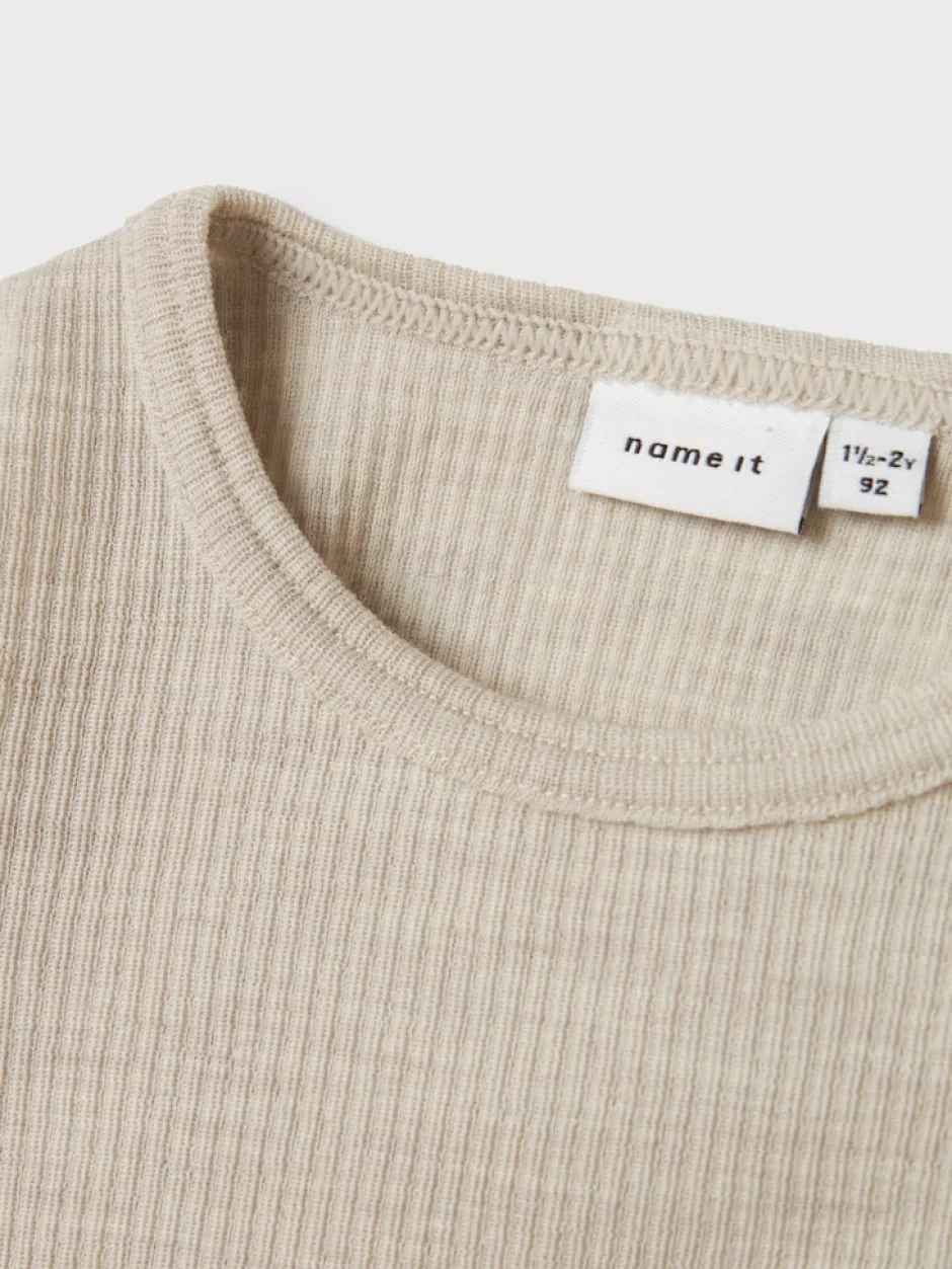 lasten pusero, NMNWAX WOOL RIB LS TOP>Name It Clearance
