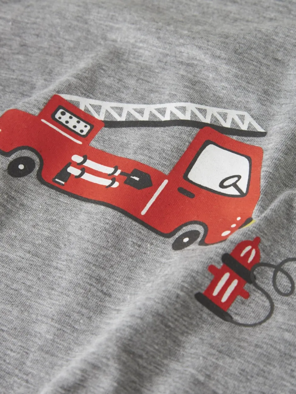lasten pyjama NMMNIGHTSET GREY FIRETRUCK NOOS,>Name It Hot