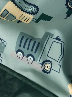 lasten softshell haalari NMMALFA08 SOFTSHELL SUIT NOOS, kuosi vihreä><noscript><img width=