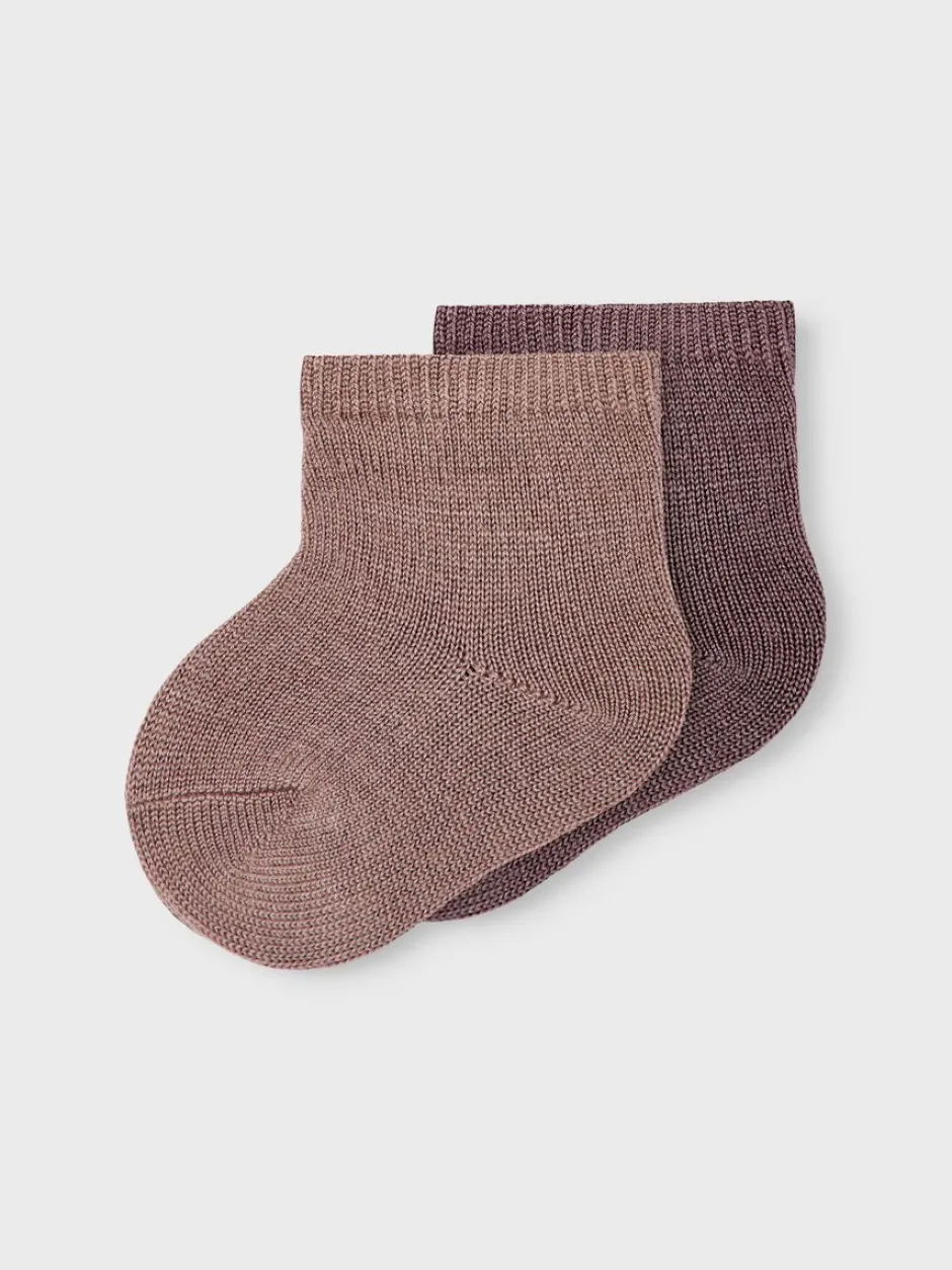 Lasten Sukat, NBFWAKTA WOOL/VIS 2P SOCK>Name It Clearance