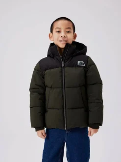 Lasten Talvitakki, NKMMORNING PUFFER JACKET Armeijanvihreä>Name It Clearance