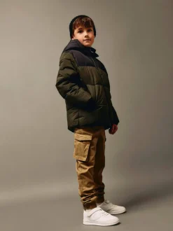 Lasten Talvitakki, NKMMORNING PUFFER JACKET Armeijanvihreä>Name It Clearance